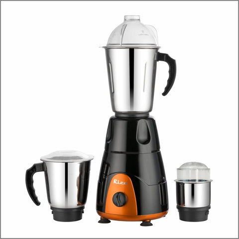 Rico Mixer Grinder MG123 550W with 3 Jars (Orange/Black) - RIC129