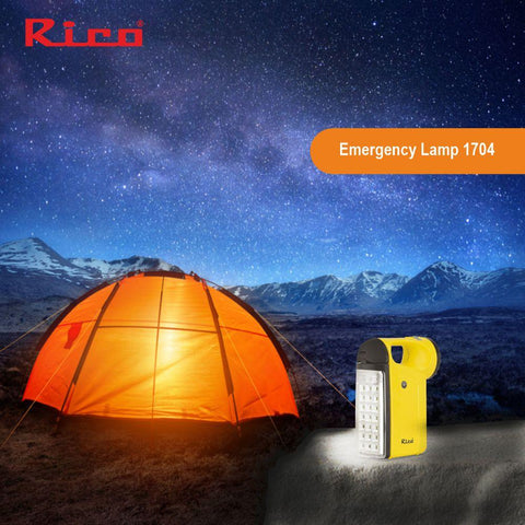 Rico EL1704 Rechargeable Emergency Light (Yellow) – Rico India