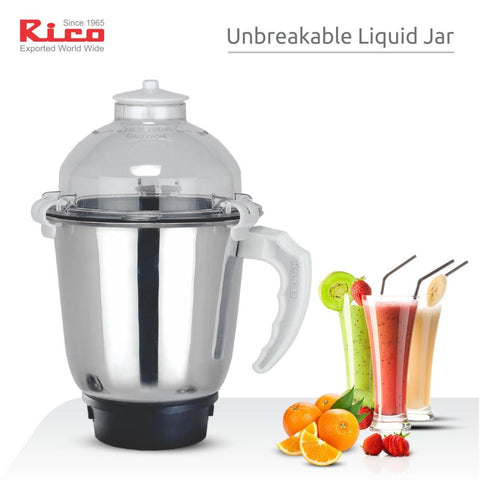 Rico MG1803 750W Mixer Grinder with 3 Jars (White)