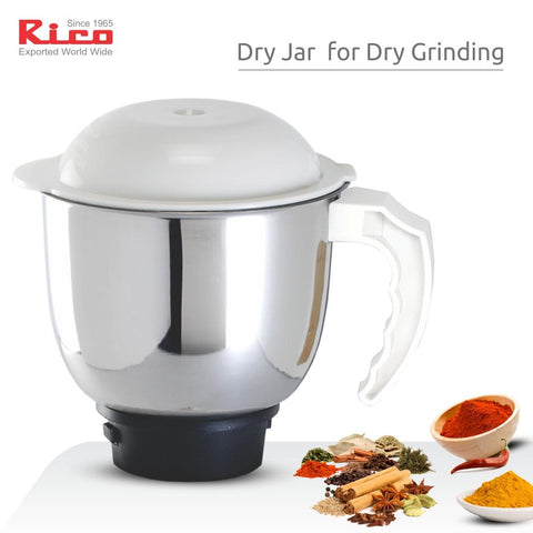 Rico MG1803 750W Mixer Grinder with 3 Jars (White)