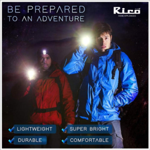 Rico Rechargeable Torch RT1525 0.5W Miltary Grade Rechargeable Torch (Red) - RIC076