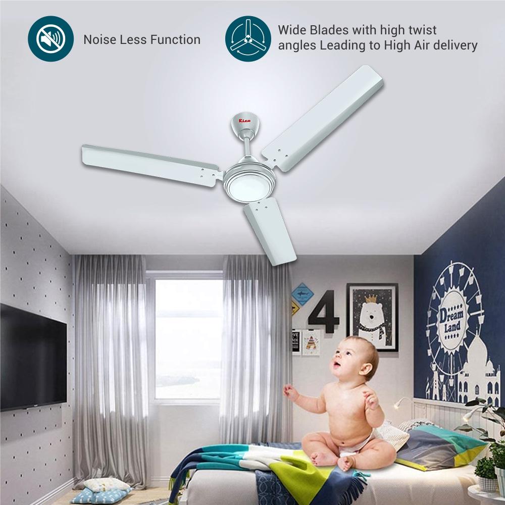 Zain Rico Fan Rico Ceiling Fan CF809 1400mm (White)-RIC097– Rico Mauritius