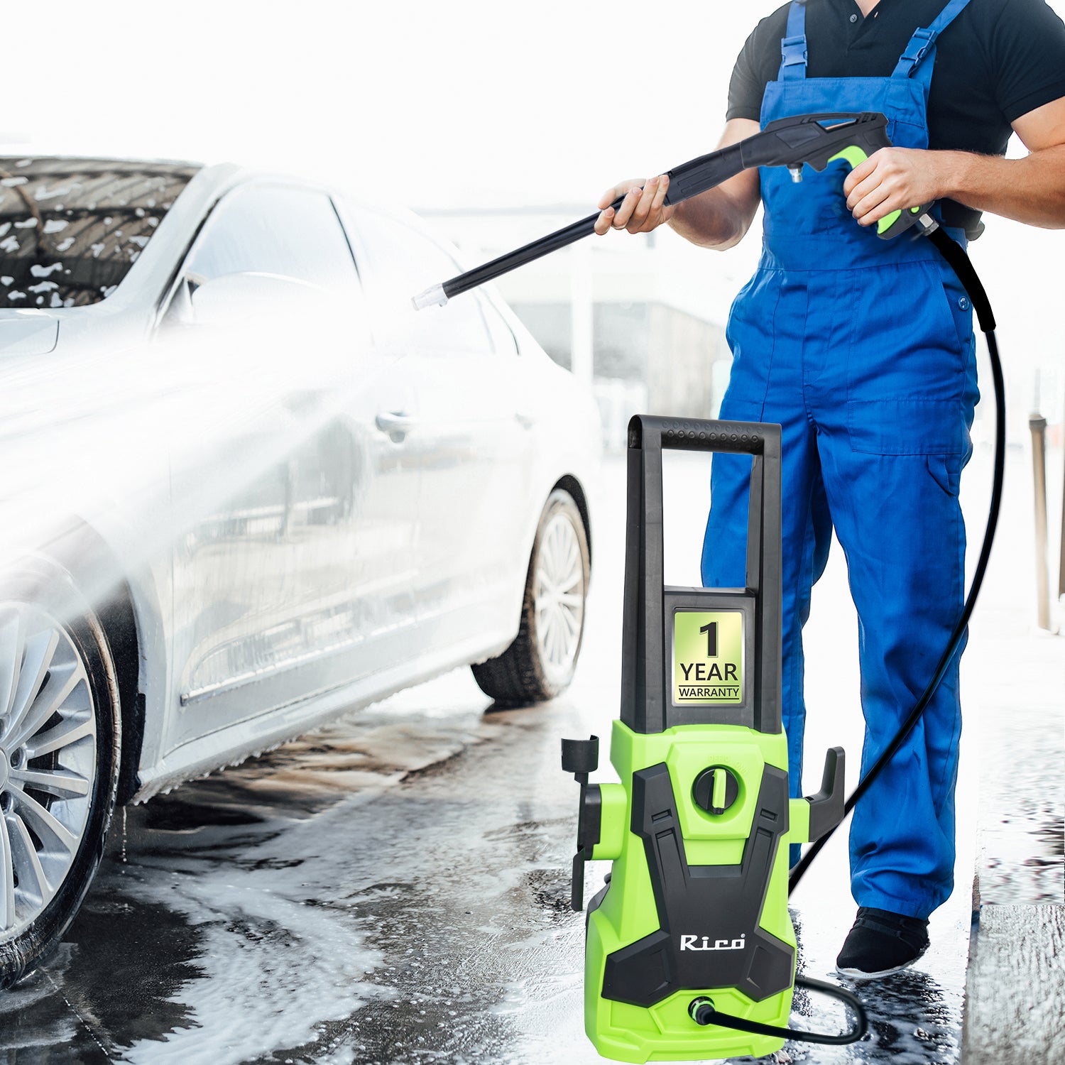 Rico ‎HP-2207 High Pressure Washer Professional PowerShot 1700W Powerf ...