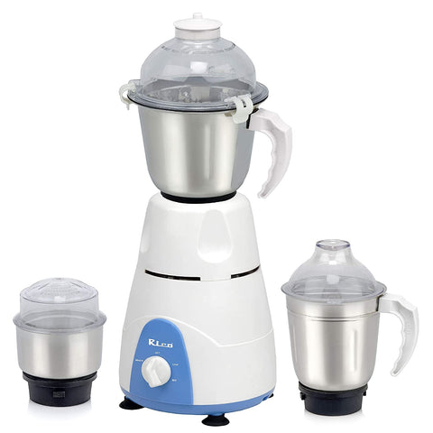 Rico Mixer Grinder MG123 550W with 3 Jars (White) - RIC062