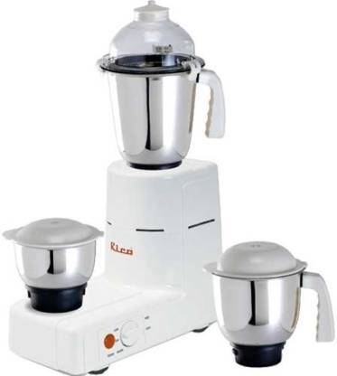 Rico MG828 650W Mixer Grinder with 3 Jars (White) - RIC066