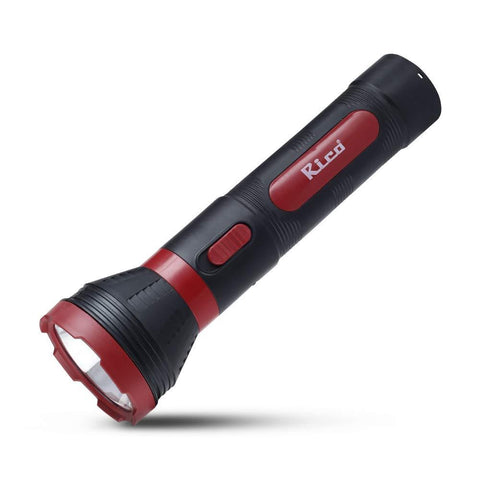Rico RT1526 Military Grade Rechargeable Torch (Red).– Rico India