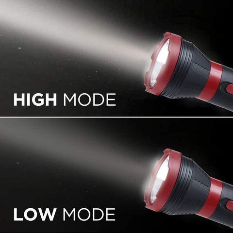 Rico RT1526 Military Grade Rechargeable Torch (Red).– Rico India