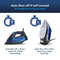 Rico SI2111 2200 Watts Japanese Technology Ideal Temperature Steam Iron With Spray| Burn Free | Press Iron Clothing | Auto Shut-Off | Black - RIC105